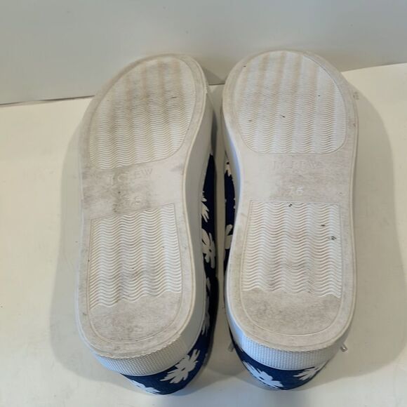 J.Crew Floral Printed Sneakers Women's Size 7.5 - Picture 7 of 8